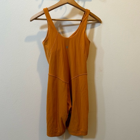 Lululemon Align Bodysuit/Onesie 8” Size 4 in Autumn Orange GUC - Picture 2 of 12